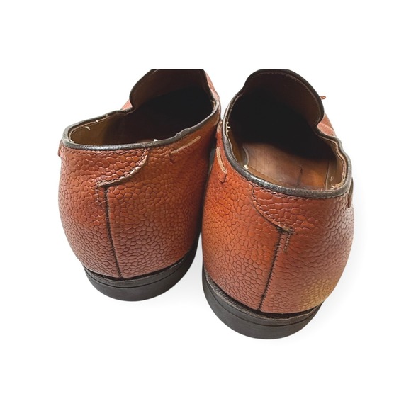 Vintage‎ Florsheim Mens Brown Tumbled Leather Tassel Loafer Shoes Size 11 B main image 6